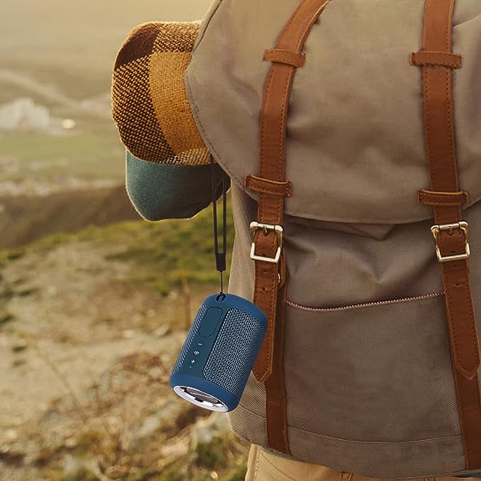 Protective Travel Case Cover with Handle and Carabiner for 2 Speaker