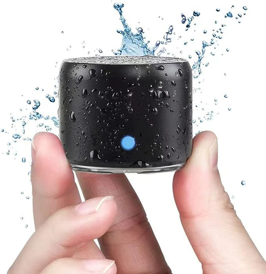 Waterproof, Perfect Mini Speaker for Shower, Room, Bike, Car (Black)