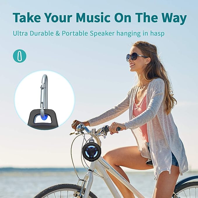 Waterproof Wireless Speaker with LED Light, Floating, 2000mAh,
